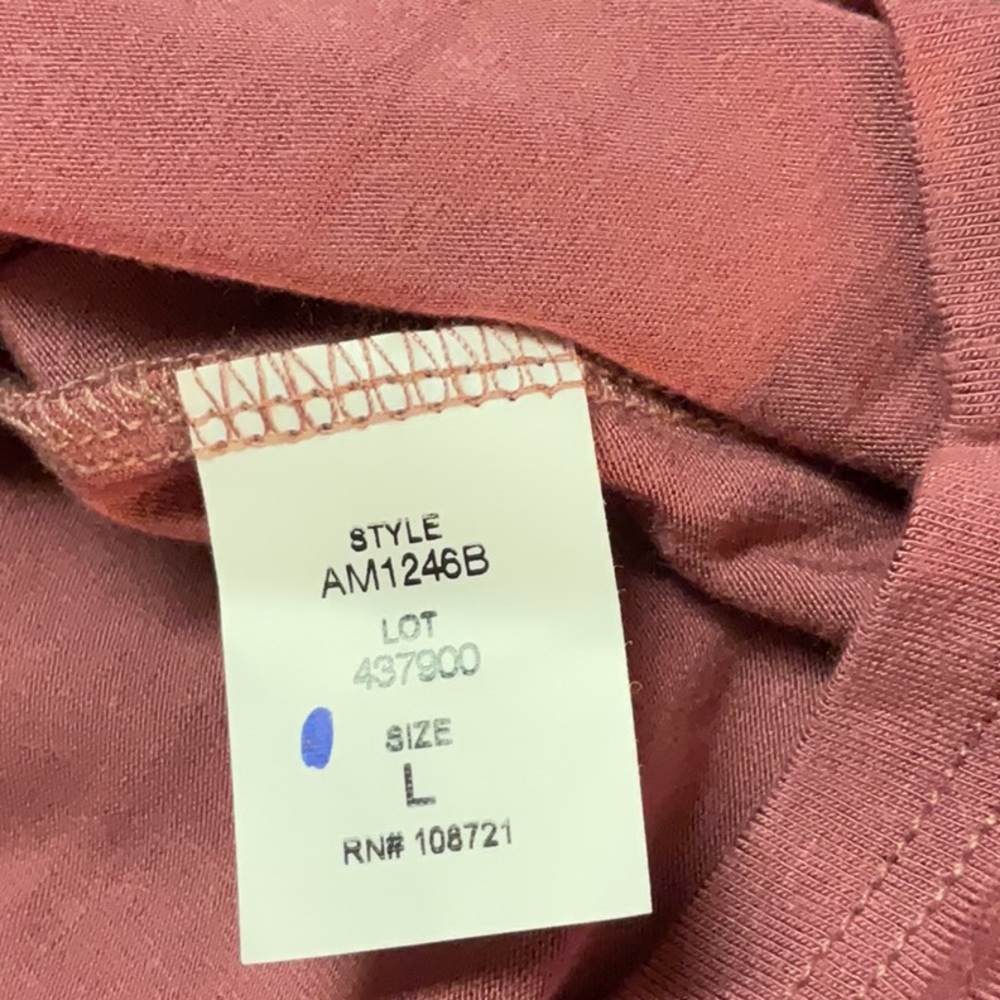 Sale! Antistar Fold Over Strapless Tube Top, Size L, Red/Rose, NWT - Picture 5 of 7